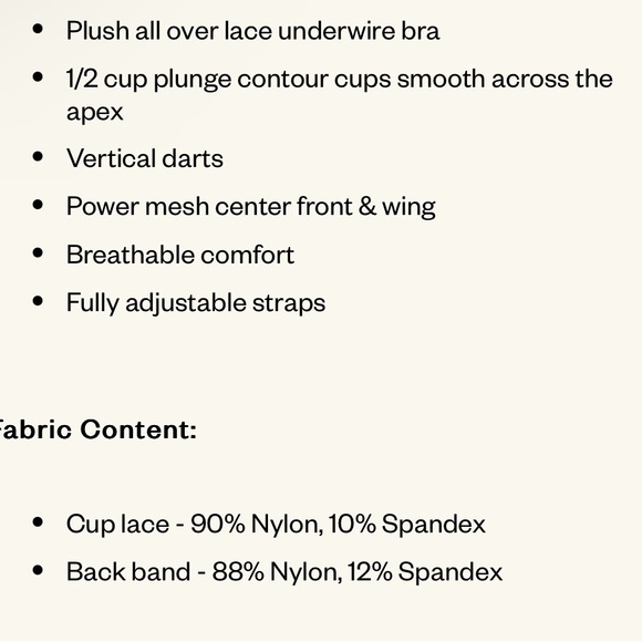 🖤 NWT! Paramour by Felina Lace Underwire Bra - Picture 9 of 9